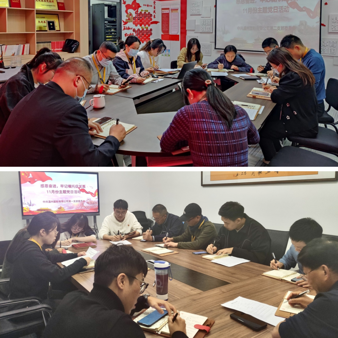 感恩奮進(jìn)，牢記囑托促發(fā)展丨面粉公司開展11月份主題黨日活動(dòng)